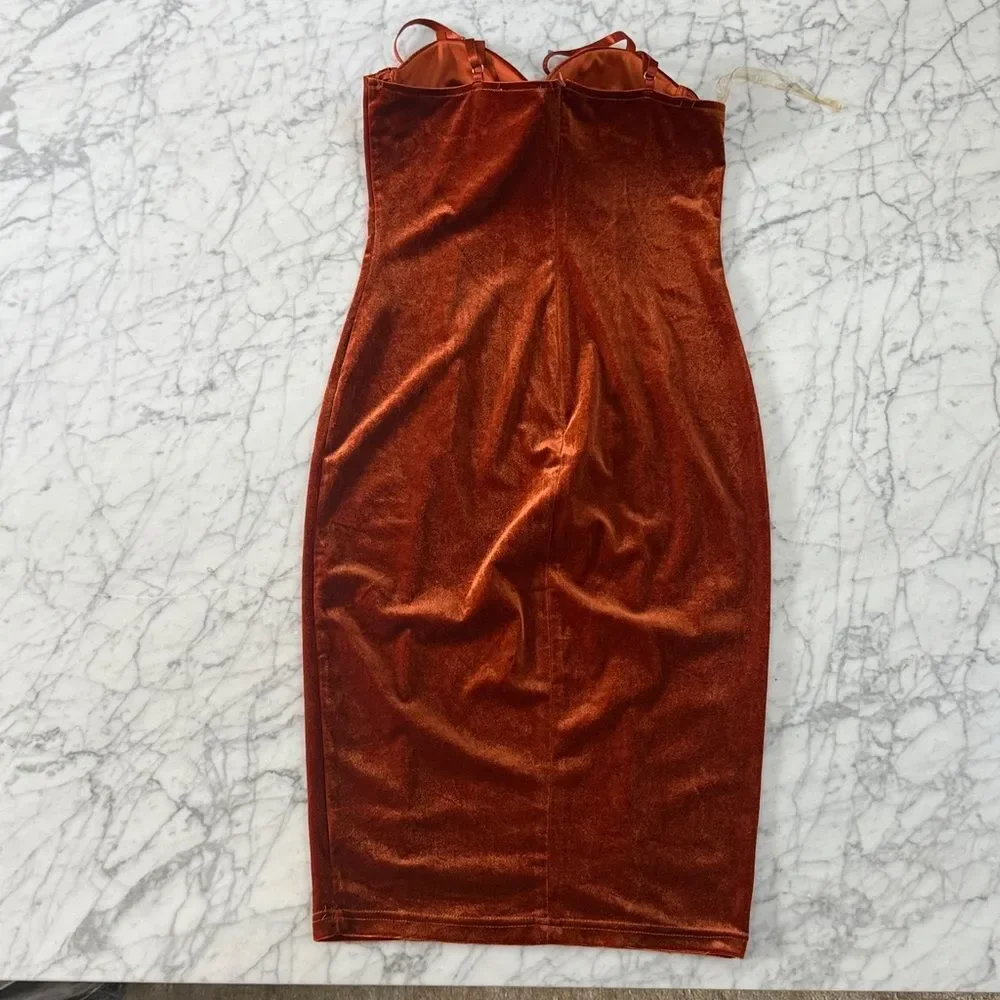Entry Corset Velvet Sexy Mini Dress Size Large